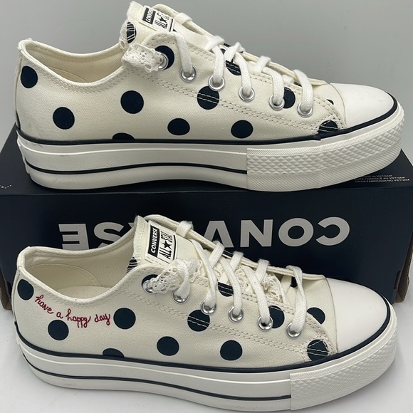 Converse WMNS Polka Dot Platform Sneakers A10689C CTAS LIFT OX
EGRET/BLACK/DAYS - Picture 2 of 16